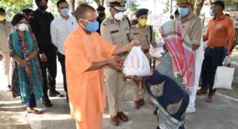 मुख्यमंत्री ने गरीब मजदूरों को वितरित किया खाद्य सामग्री