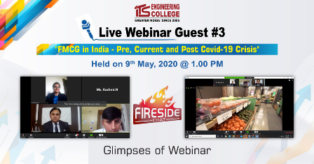 Live Webinar series at ITS Engineering College: FIRECHAT with Top HR leader