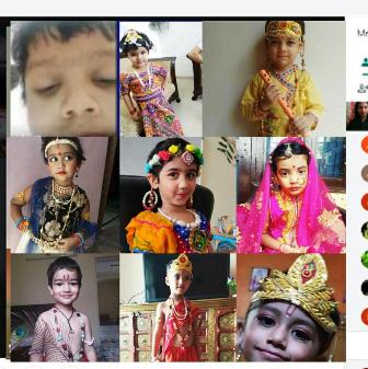 समसारा  विद्यालय में मनाया गया वर्चुअल श्रीकृष्ण जन्माष्टमी 