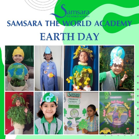 समसारा विद्यालय के बच्चों ने ऑनलाइन मनाया विश्व पृथ्वी दिवस