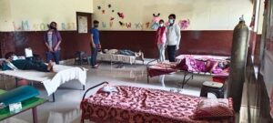 गांव वासियों ने कोरोना मात देने की तैयार की योजना, बनाया कोविड सेन्टर,School Make Covid Center Grno West Jalalpur Vill-2