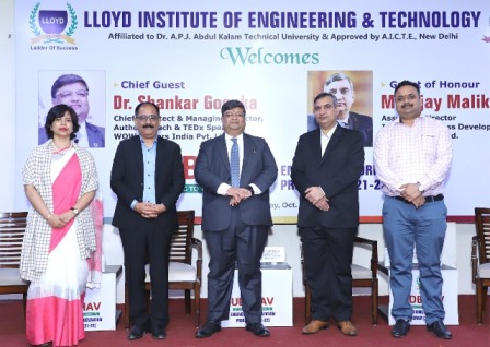 UDBHAV  Orientation Program addressed  Dr. Shankar Goenka, at Lloyd Institute of Engineering & Technology Campus
