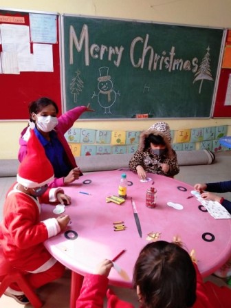 Children celebrate Christmas Carnival at Maple Bear Canadian Pre School