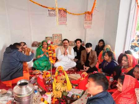 पचोकरा के शिव मंदिर में भंडारा आयोजित, संत महात्माओं को किया सम्मानित