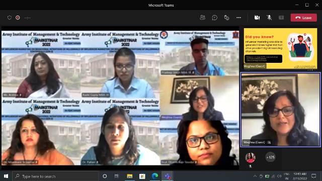 AIMT Marketinar on "The Impact of Influencer Marketing on the Behavioral Intentions of Millennials (Gen Y) and Centennials (Gen Z)"