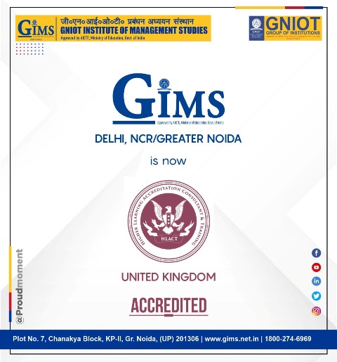 GNIOT Institute of Management Studies Recognized for Global Quality by Higher Learning Accreditation Consultant and Training, United Kingdom (UK)
