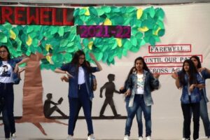St. Joseph's School 12th students gave cultural presentation in the farewell ceremony