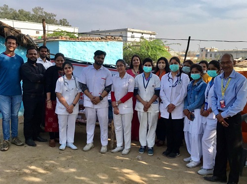 Free health camp organized on Women's Day in Garib Basti