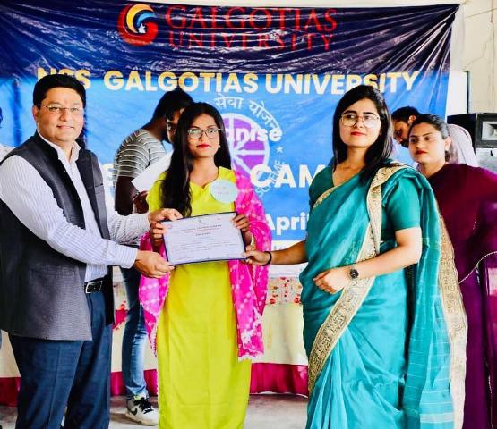 Participants learned moral lessons in Galgotia University's seven-day National Service Scheme program
