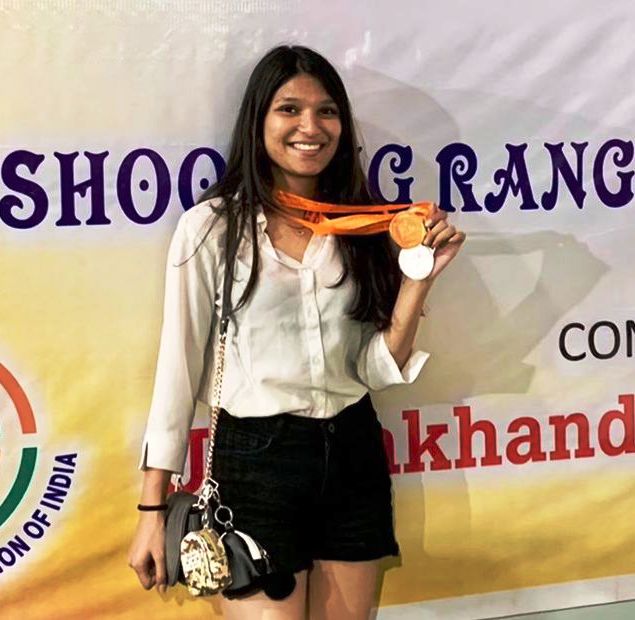 Sharda University student Ishika Karnani illuminated the district's name in the shooting championship