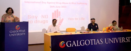 Drug de-addiction fortnight organized in Galgotia University, organized awareness program