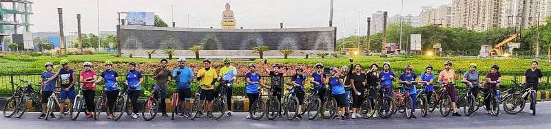 Swag team did cycling on World Environment Day and took a pledge to save the environment by planting saplings