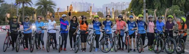 Women of Swag group made aware of plastic by taking out cycle rally