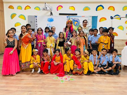 Janmashtami festival celebrated with pomp at Apeejay International School Greno