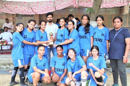  The competition between nine teams in the Zonal Football Tournament at St. Joseph's School, 