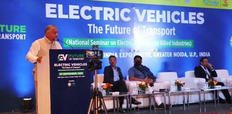 EV India Electric Motor Vehicle Show inaugurated by General VK Singh