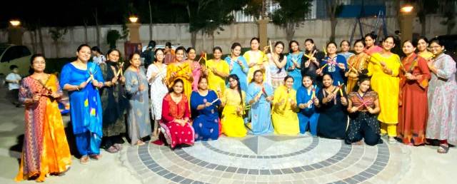 Navratri begins with the installation of Kalash in collaboration with women at Oasis Venetia Heights Society