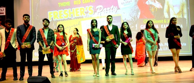 Organizing a freshers party for PGDM new management students at GL Bajaj Institute