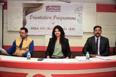 Orientation organized for MBA 14th batch at ITS Engineering College