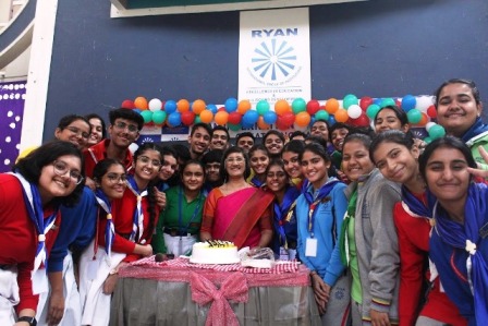 Children's presentation on Children's Day at Ryan International School