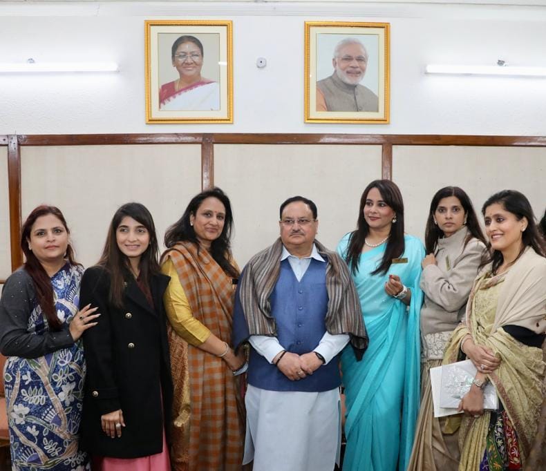Members of Jeeto North Zone Women's Wing met BJP President and MP Parvesh Verma in Lok Sabha