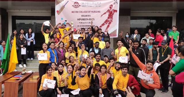 Sports meet participants organized at Metro College of Nursing showed talent