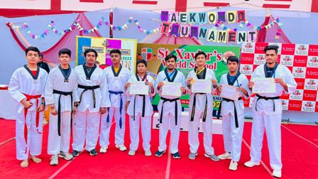 Ryan International School children won medal in CBSE North Zone-1 Taekwondo