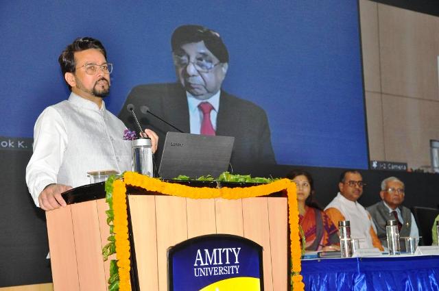 Union Minister Anurag Thakur said in Amity University that the contribution of youth is necessary in making the country developed.