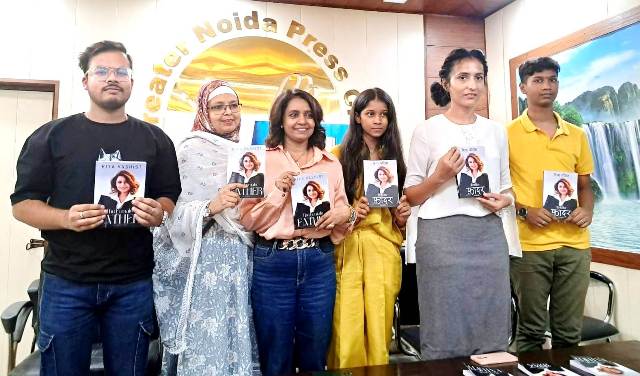 Riya Vashishtha, author of The Female Father, released the book at Greater Noida Press Club.