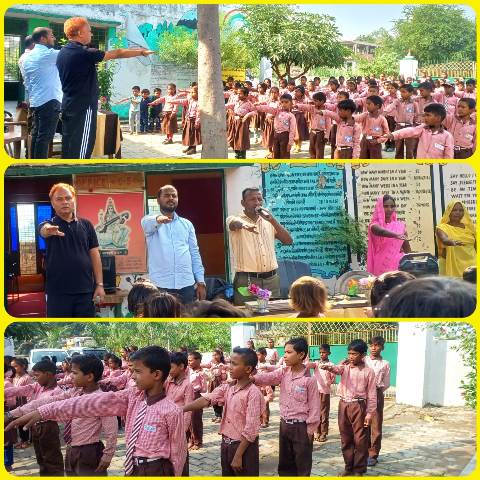 Birth anniversary of Iron Man Sardar Vallabhbhai Patel celebrated in Hakeem Patti Primary School