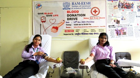 Blood donation camp organized at Ram-Ish Institute