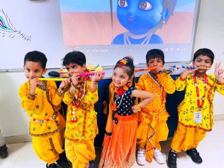 Janmashtami festival celebrated with pomp in GD Goenka School