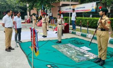 Flag area and basketball competition organized in NCC camp