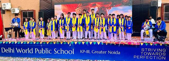 Children gave a spectacular performance in the annual festival "Dharohar" at Delhi World Public School, Greater Noida.