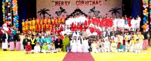 Christmas festival was celebrated with great pomp in St. Joseph's School, children learned about the life of Lord Jesus and prayed