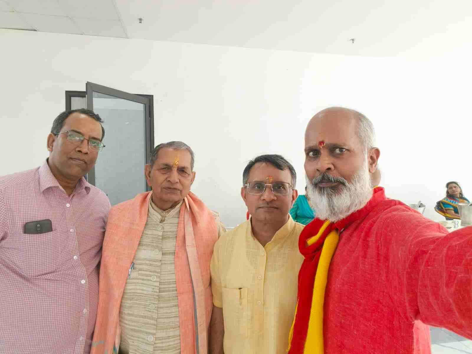 People gathered on Shri Ram Navami in Kendriya Vihar, a feast was organized