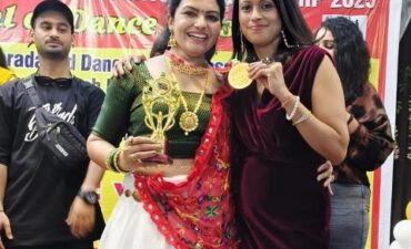 Mothers along with children performed brilliantly in Uttar Pradesh Dance Sports Championship