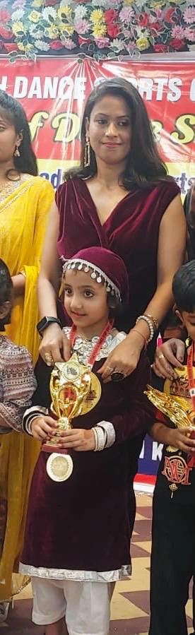 Mothers along with children performed brilliantly in Uttar Pradesh Dance Sports Championship