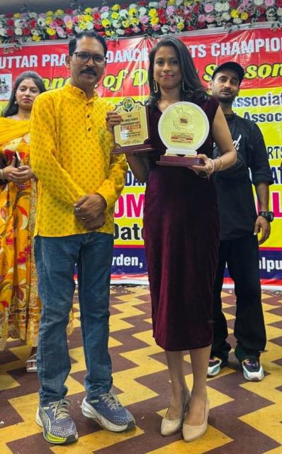 Mothers along with children performed brilliantly in Uttar Pradesh Dance Sports Championship