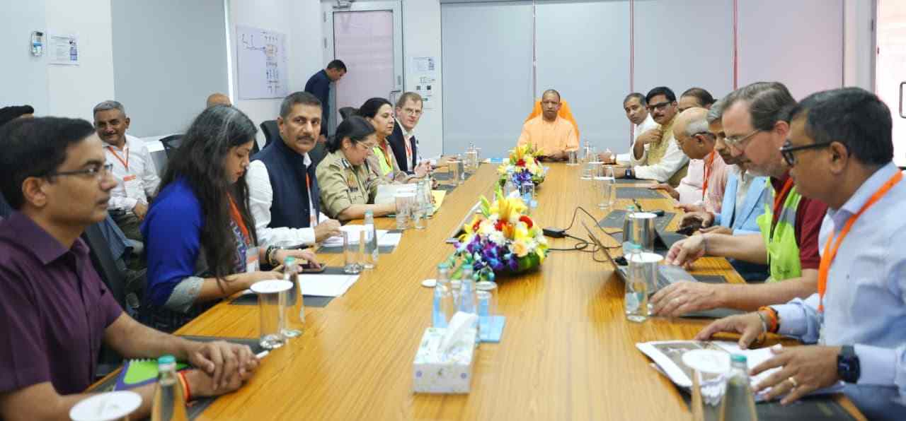 Chief Minister Yogi Adityanath inspected Noida International Airport. Took stock of the domestic terminal, security arrangements and the venue of the inauguration ceremony, held a meeting with officials.
