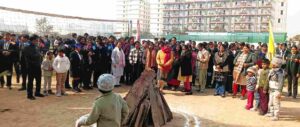 Delhi World Public School, KP-3 celebrated Lohri festival
