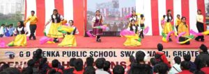 Children showcased their talent at the annual sports festival at G.D. Goenka Public School.
