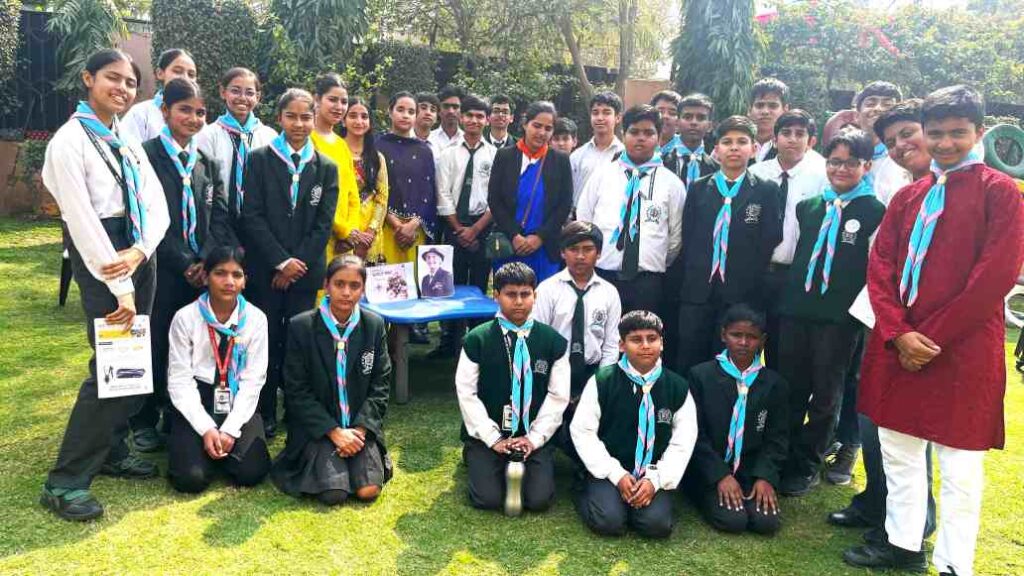 The children were taught the lesson of discipline at the Scouts and Guides camp held at Delhi World Public School.