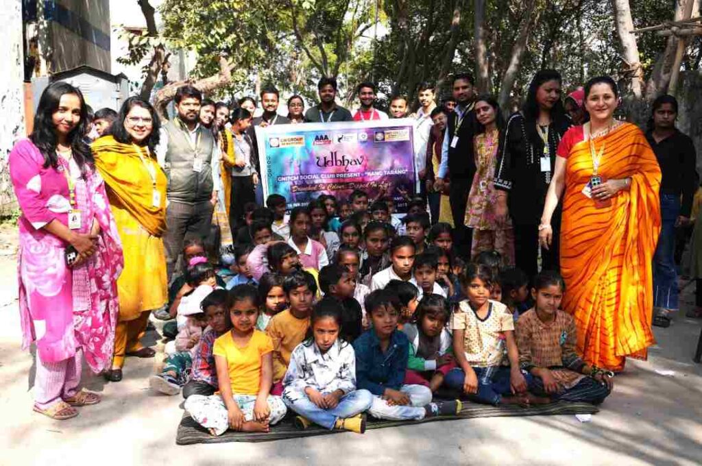GN Group celebrated Rangotsav with underprivileged children, distributed sweets and other items.