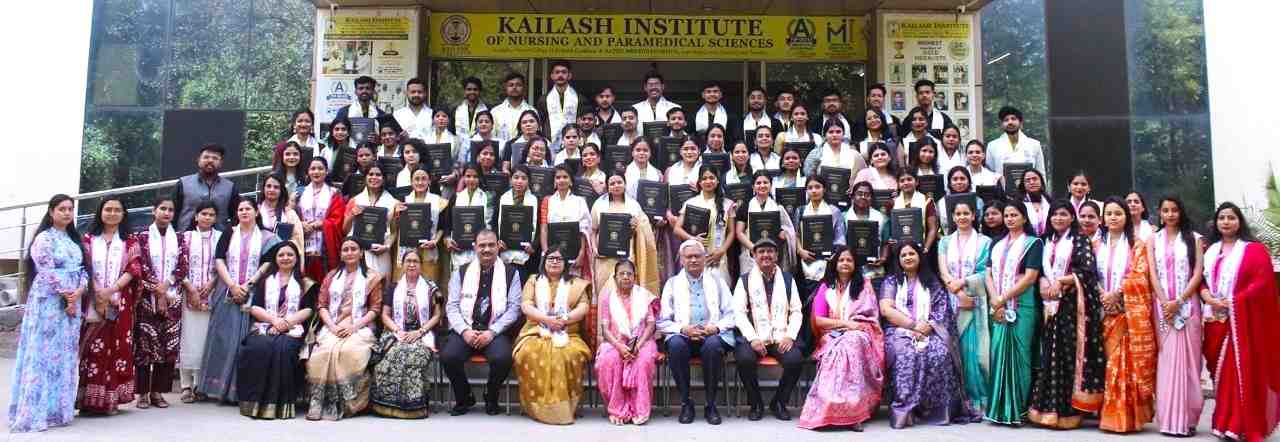 Kailash Institute of Nursing and Paramedical Sciences celebrates the convocation of B.Sc Nursing 2021 batch