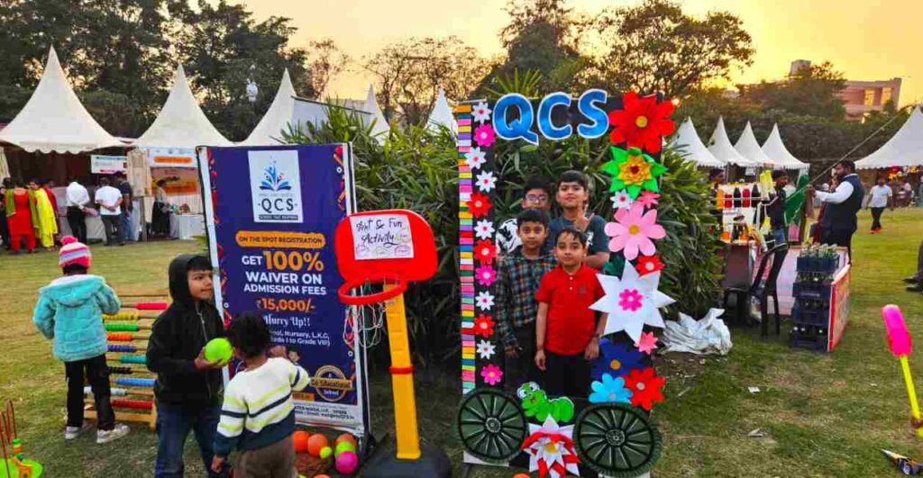 QCS Queen Carmel School participated enthusiastically in the flower festival, children gave presentations