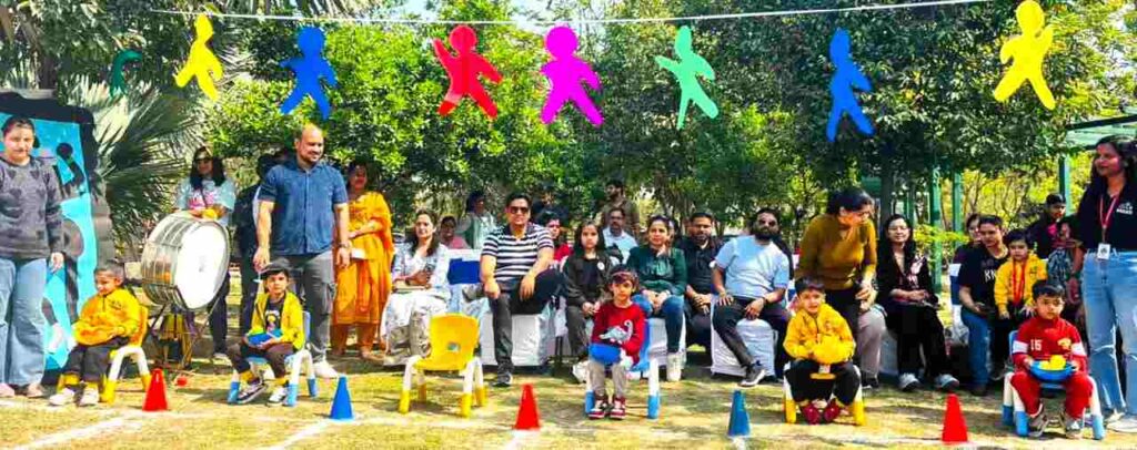 Annual sports festival was organised at Vedam Play School, BJP District President encouraged the children.