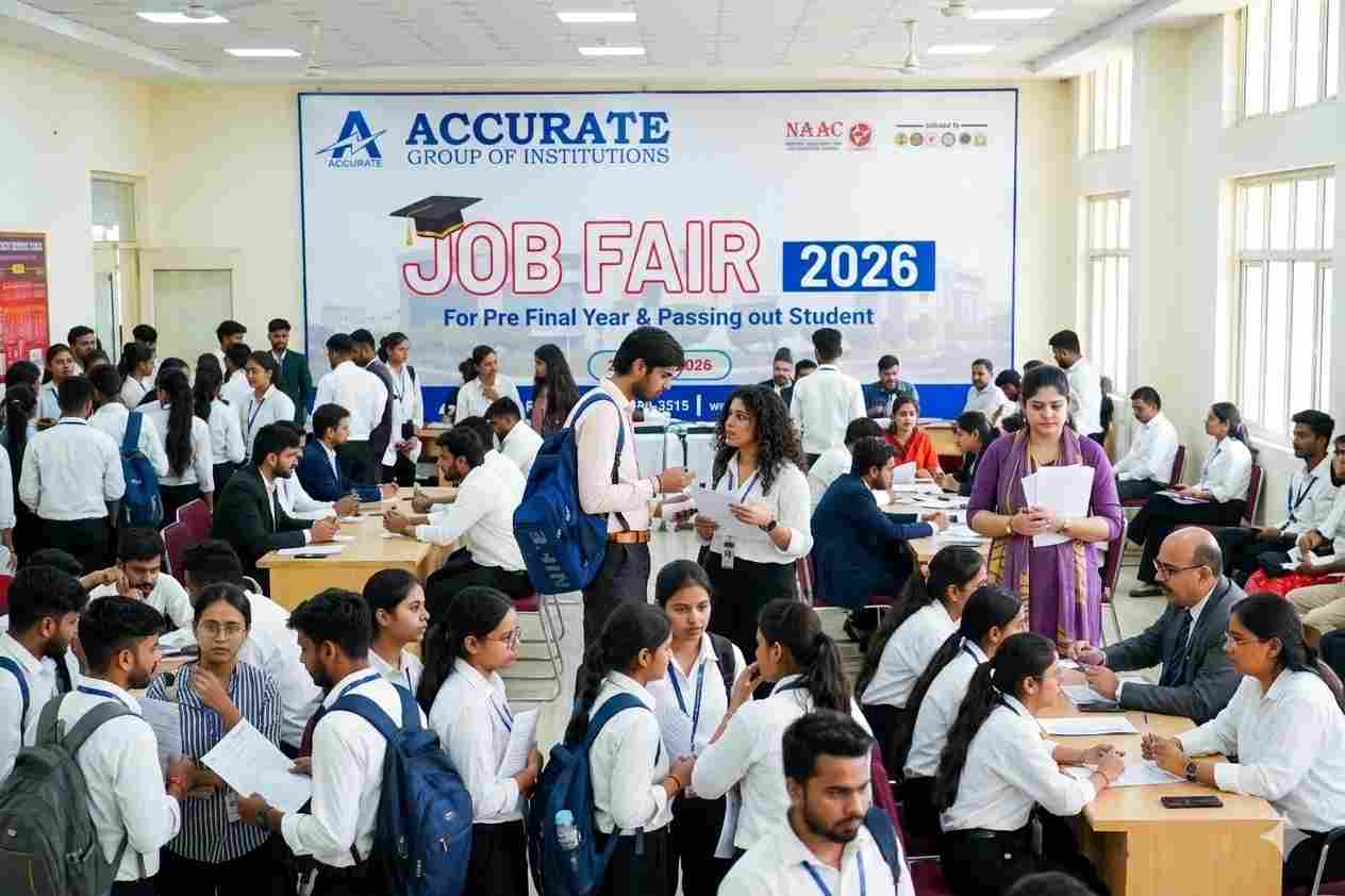 Accurate Group of Institutions organises Job Fair, providing opportunity for students to interact