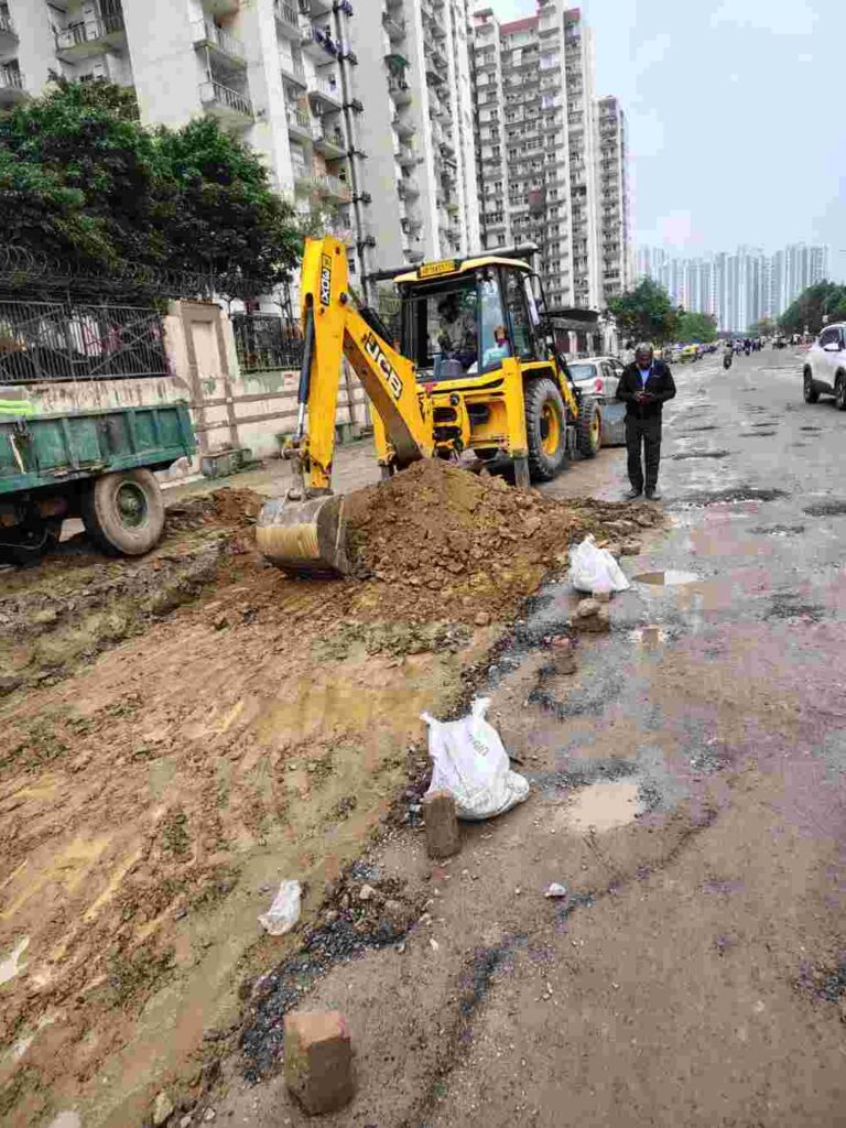 With the support of Dadri MLA, work on facilities has started at Fusion Home Society located in Techzone-4.