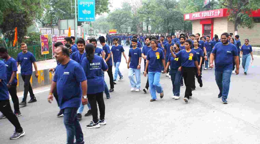 Ram-Ish Group of Institutions organised a walk to raise awareness about mental health.